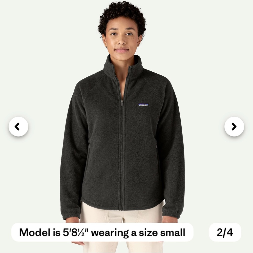 GUC Patagonia Classic Micro-D Fleece Jacket (Black, Small)